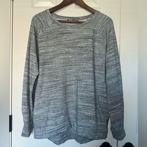 Athleta Mindset Sweatshirt Marl Grey Heather Size Medium